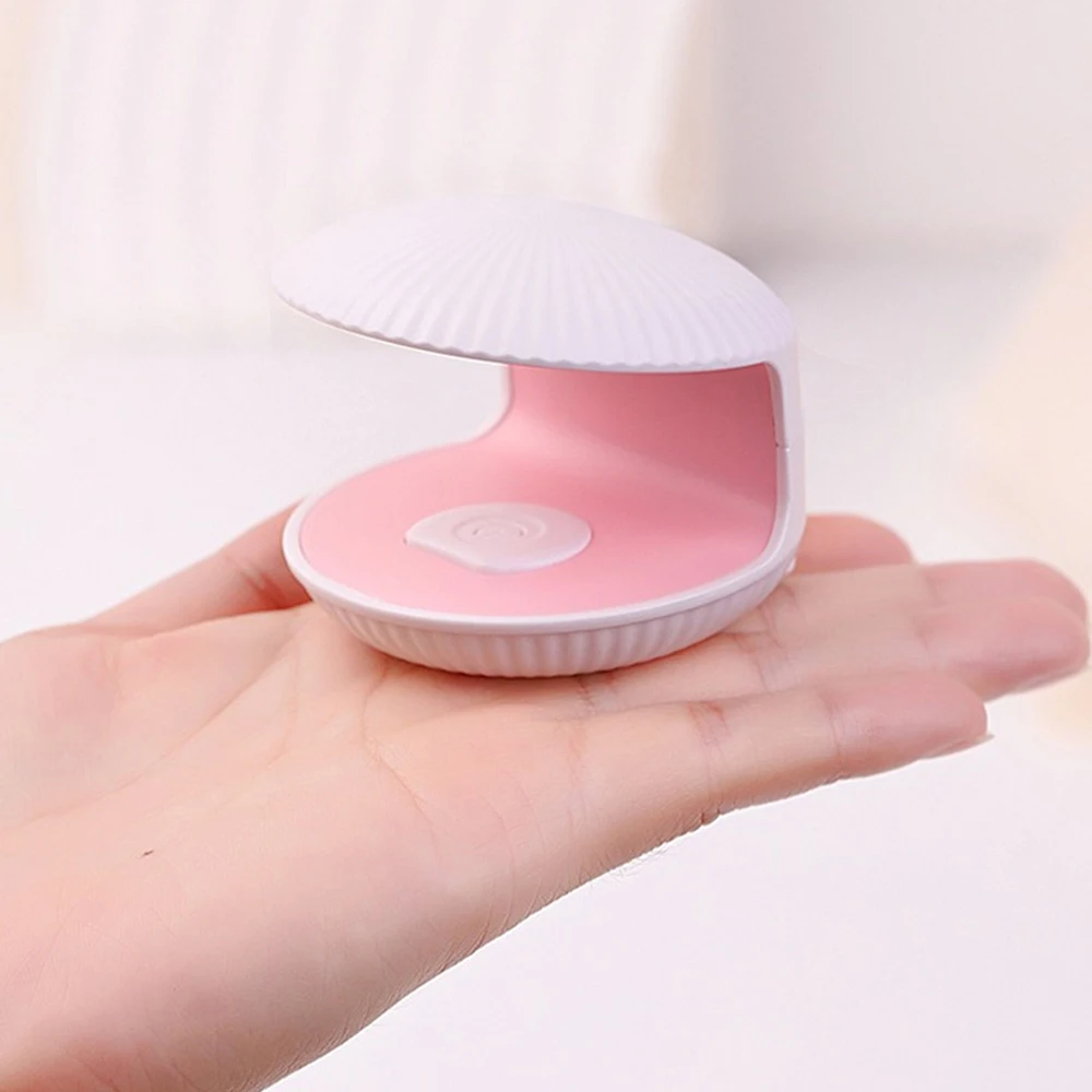 Mini portatile Shell Nail Lamp Machine White USB ricarica fototerapia luci Single Finger UV LED Nail Dryer Nails Art Tools