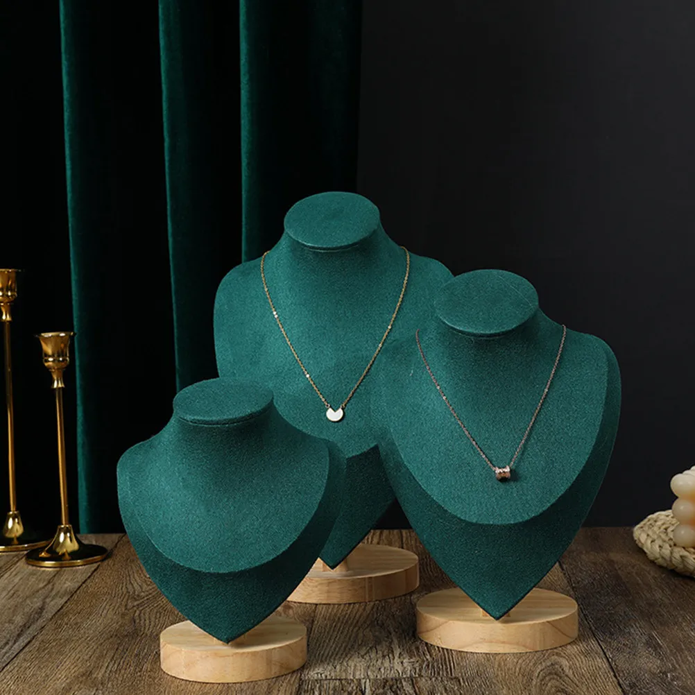 

Деревянная подставка для украшений с фланелевой поверхностью, 1 шт., для организации хранения ювелирных изделий и серег, стильный декор