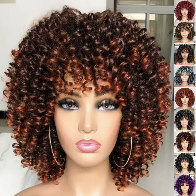 

Womens Wigs Short Curly Wavy Hair Hair Lace Front Fluffy Wig