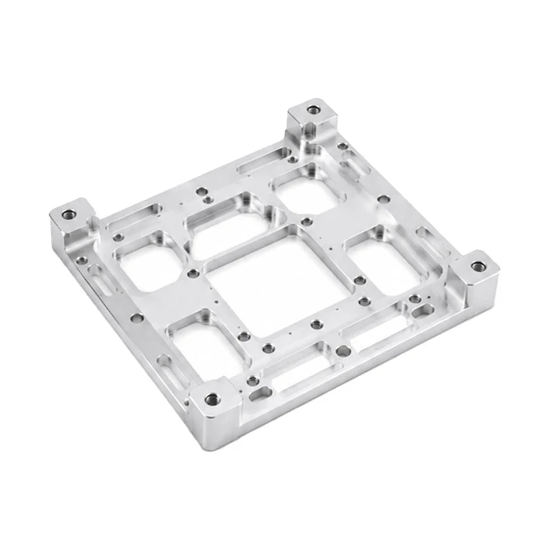Custom CNC Milling Aluminum Hollow Fixture Base Plate Precision Mounting Plate