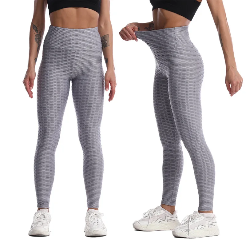 

High Waist Breathable Hip Lifting Shark Exercise Yoga Bottoms Pineapple Tight Bubble Pants Women's Pants Sexy Girl Leggings