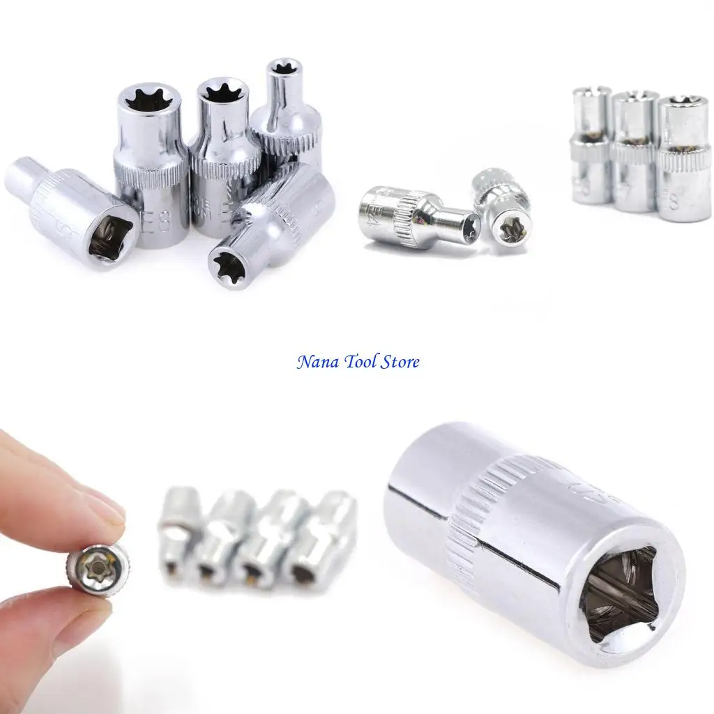 

31GJ Набор головок со звездой Torx и битами «папа-мама» E с инструментом Torx Ki, набор торцевых головок со звездочкой для для