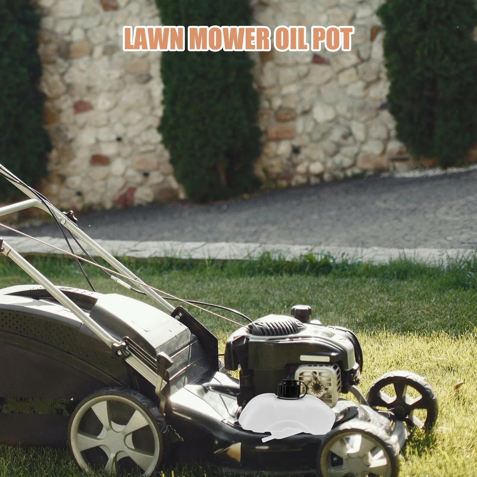 

Mower Use Thick Oil Storage Holder Plastic Fuel Container Replacement Petrol Tank for Lawn Mower Efficient Grass Cutting