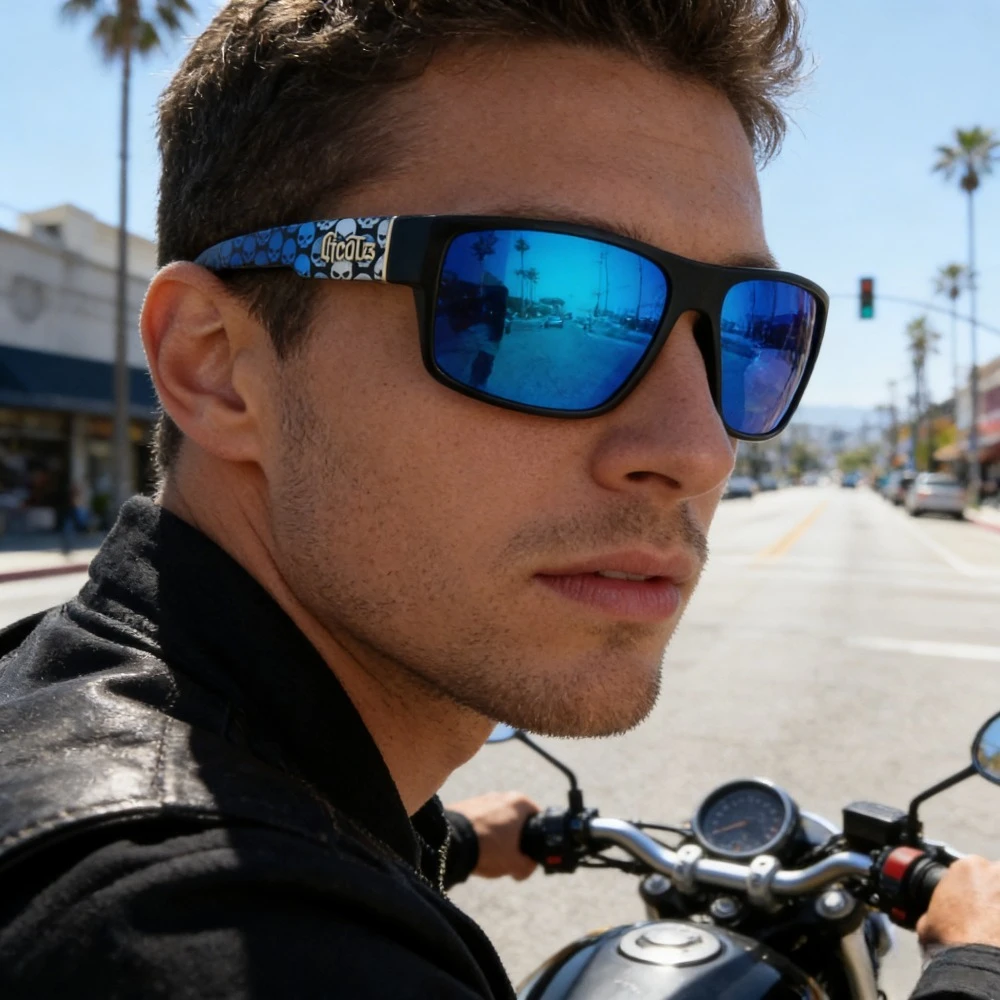 

Солнцезащитные очки GCOTX унисекс в стиле чикано, поляризованные, для байкеров, хип-хоп, летняя мода в стиле Западного побережья