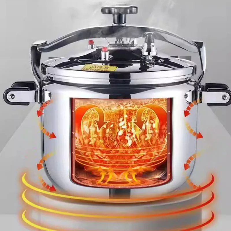 8/10/13/18L Large Capacity  Pressure Cooker Safety Explosion-Proof Stainless Steel Pressure Cookers Gas & Induction Universal