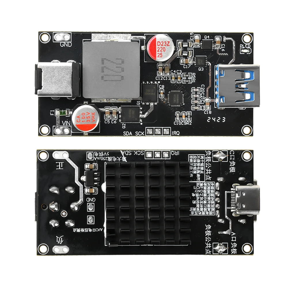 USB 140W DC6-30V Fast Charging Module High-power Charger Protection Board for QC4.0+/5.0 PD PPS FCP SCP SFCP AFC