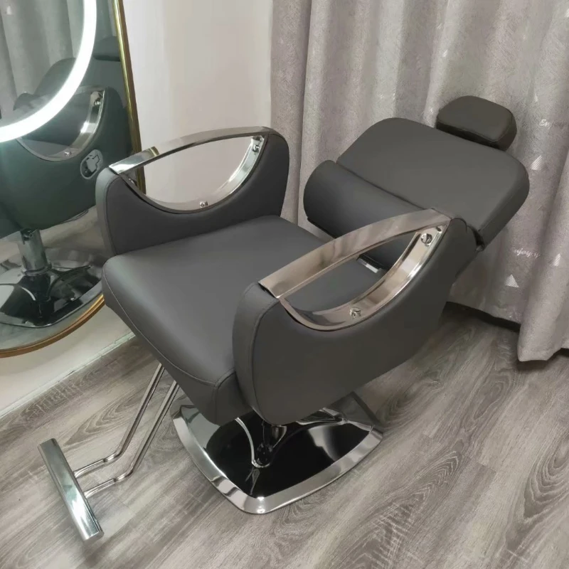 Hairdressing Shop Gallery Dedicated Tolerance Hair Cutting Stools Can Be Lifted and Rotated and Poured Down To Lie Down Chair