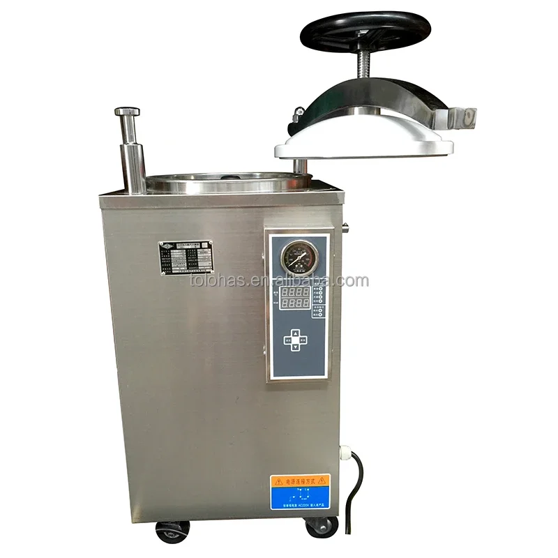 LHTHD laboratory High Pressure Steam Sterilizer Medical 100 Liter Vertical Autoclave