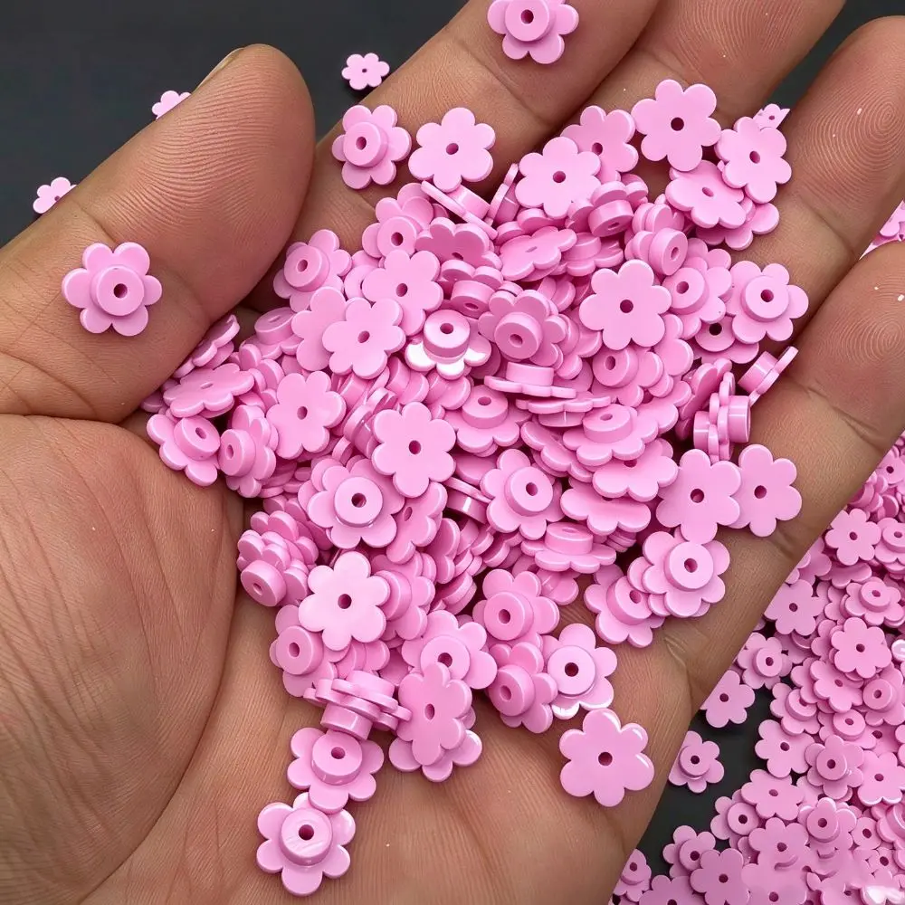 10mm 6 Petal Flower Particles 100g Crunchy Heart Shape Squeeze Ball Fillers Slime Fillers Pinch Stuffing Building Blocks