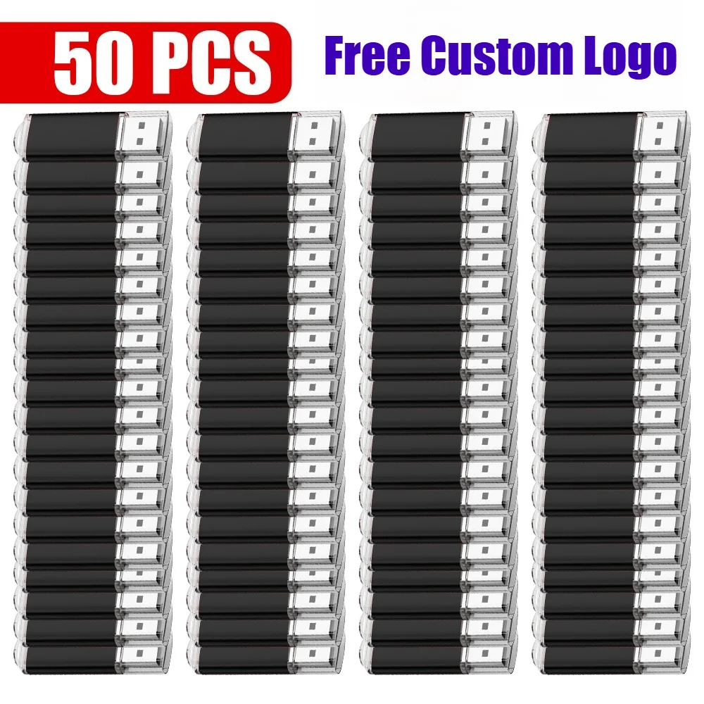 

50pcs/lot USB 2.0 Pen Drive Memory Stick 128GB 64GB 32GB 16GB Custom Logo Free Flash Drive Creative Gift Pendrive 8GB 4GB 128mb