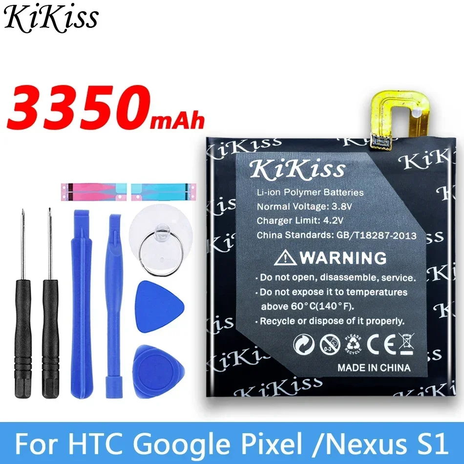 Batería de repuesto para teléfono móvil B2PW4100 de 3350mAh para HTC Google Pixel 1 Pixel1 5 pulgadas/para Nexus S1 S 1 para baterías NexusS1