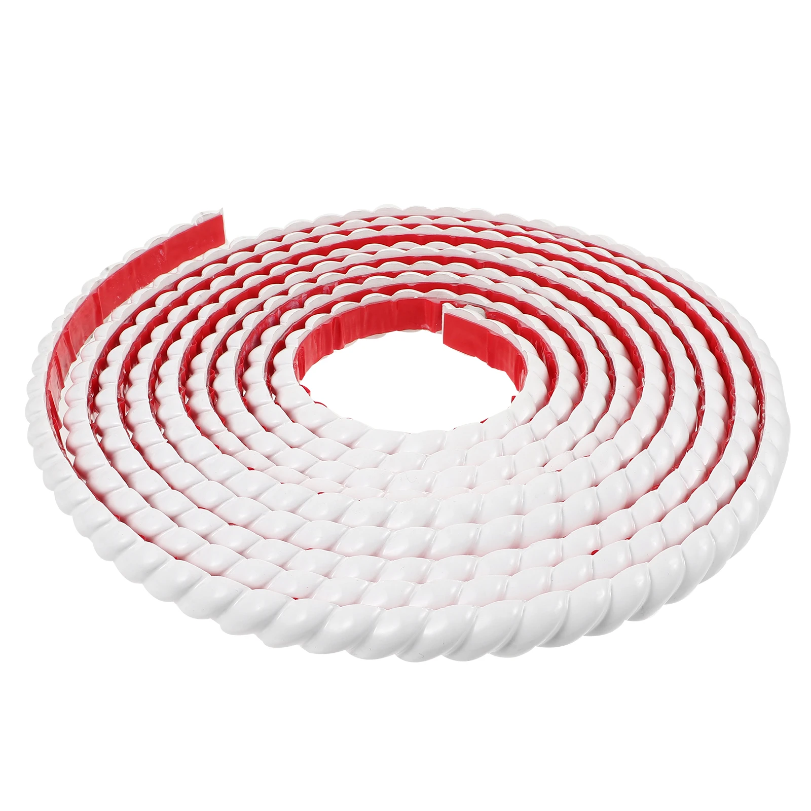 

20mmx5m Decorative Self Adhesive PVC Trim White Peel Stick Wall Corner Molding Bedroom Bathroom Edge B