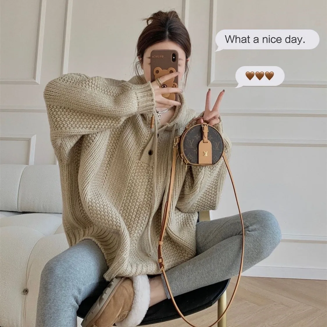 

Мужской свободный зимний повседневный свитер с длинными рукавами, очень большой размер, из утолщенного трикотажа крупной вязки, мягкий и удобный