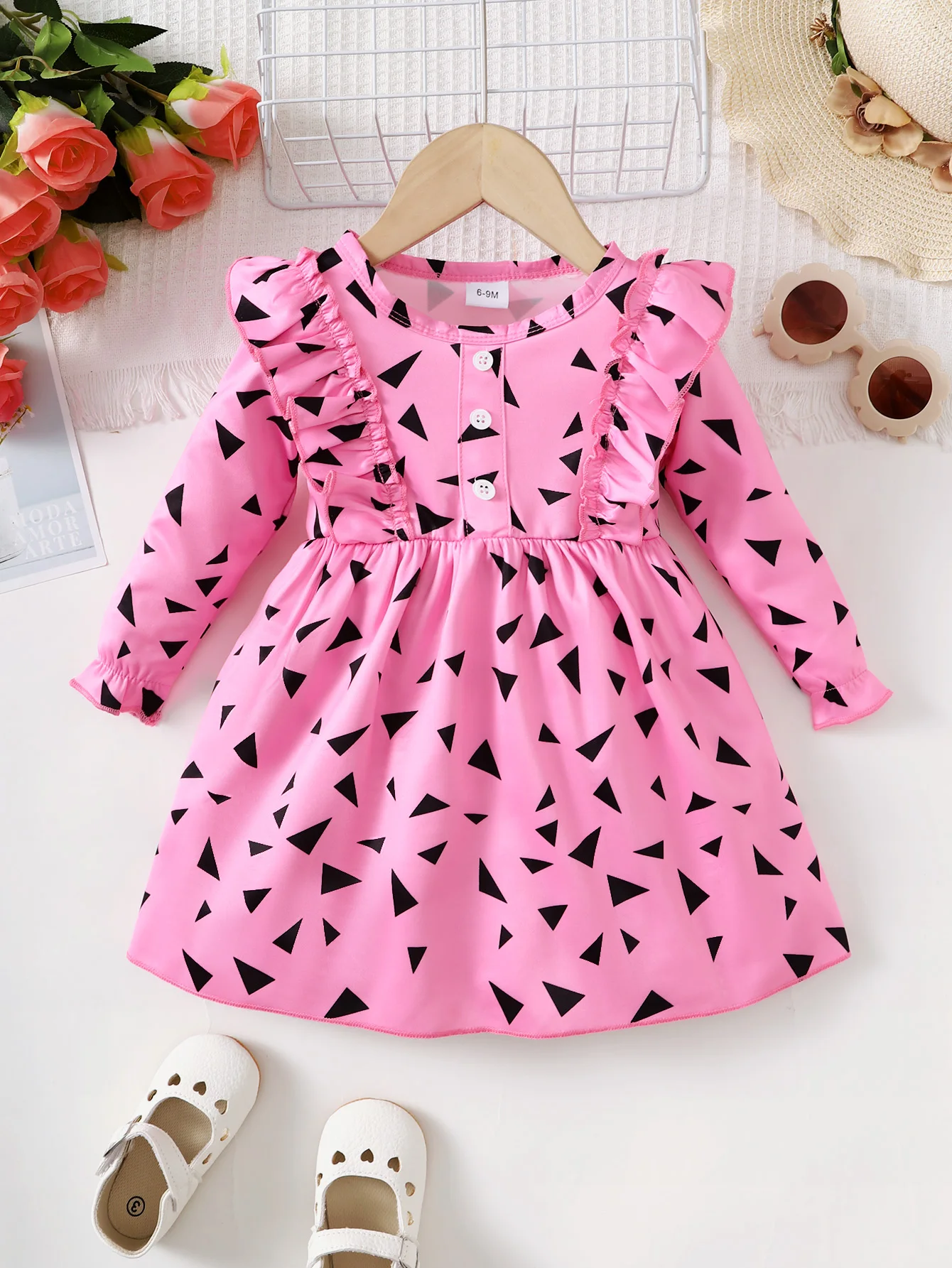 Autumn girl baby fashion cute long sleeve dress