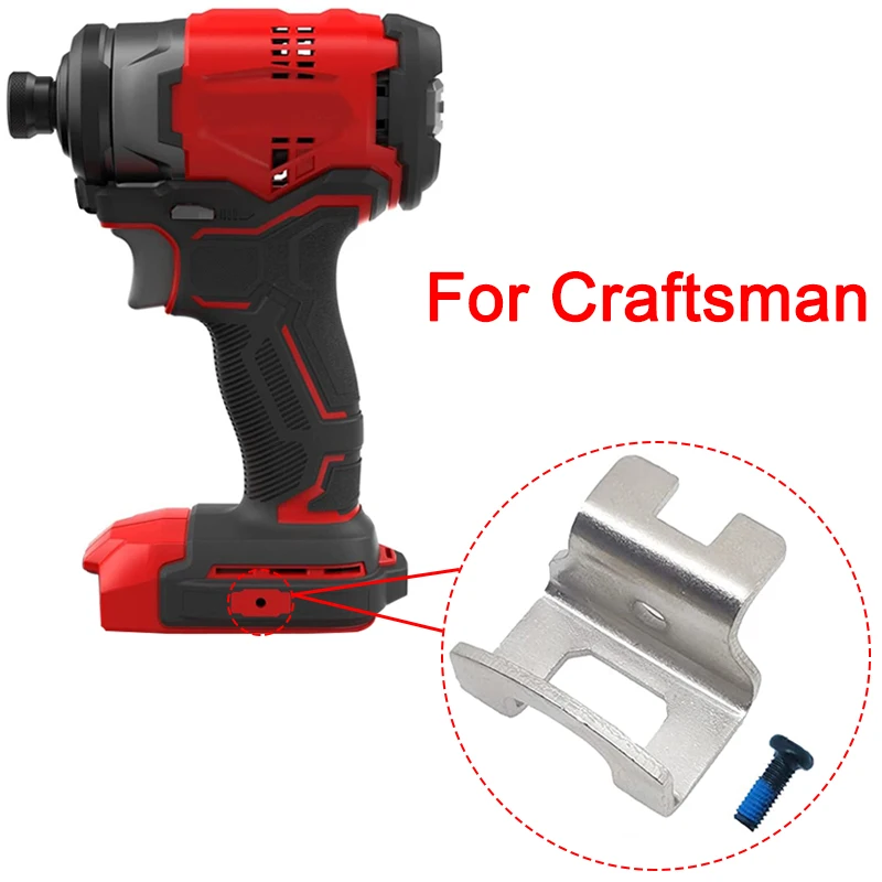 For Craftsman 20V Drill Impact Driver Electric Drill Versatrack Garage Hooks, Belt Clip Hook Cordless Hang (CMSTC4VT) with Screw