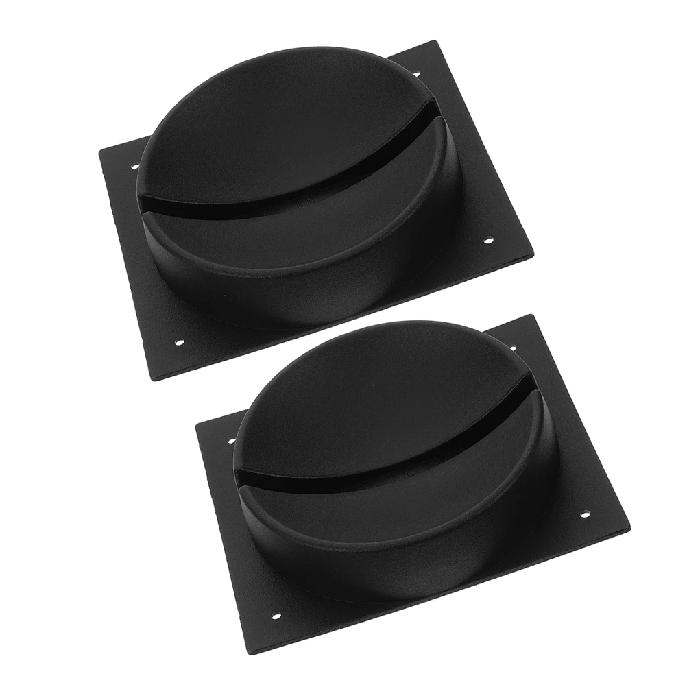 

2pcs Bowling Ball Base Rack Stand Black Plastic Ball Storage Holder Sturdy Equipment Gym