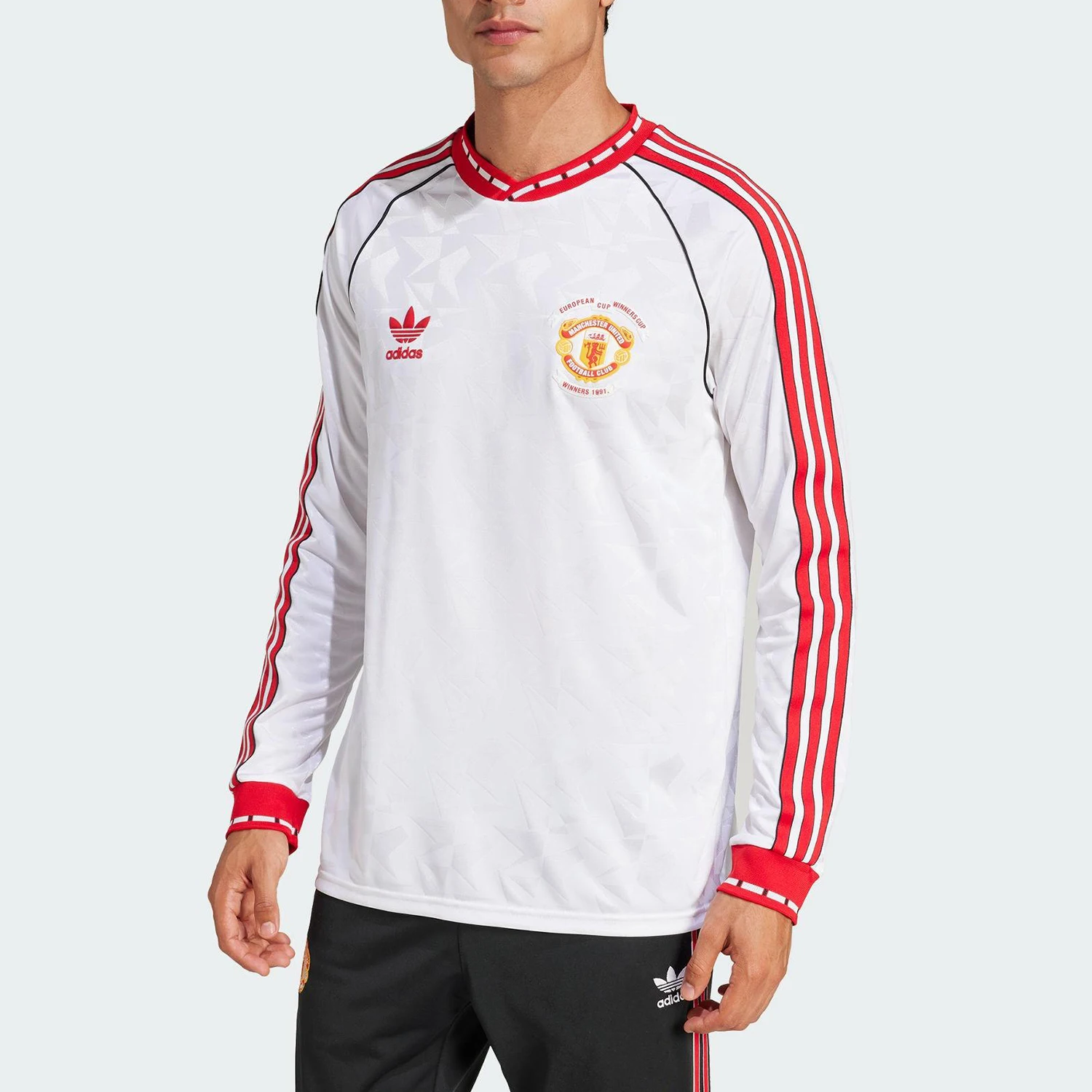 Adidas Genuine Clover Men's Sports Loose Football Training Long Sleeve JF0375