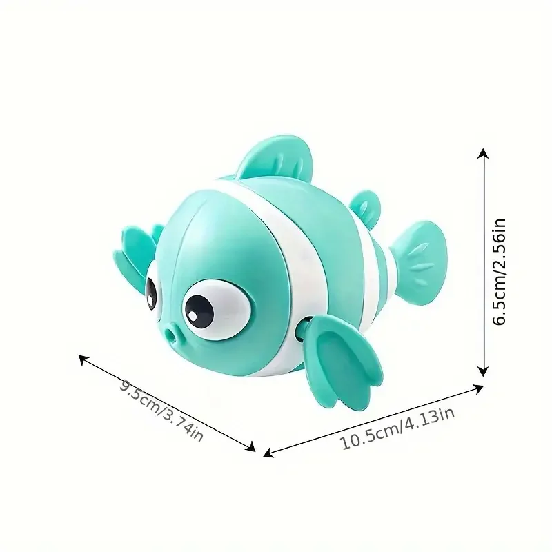 Popular Baby Bath Toy Clown Fish For Summer, With Chain For Indoor And Outdoor Use. Perfect Birthday Or New Year\'s Gift.