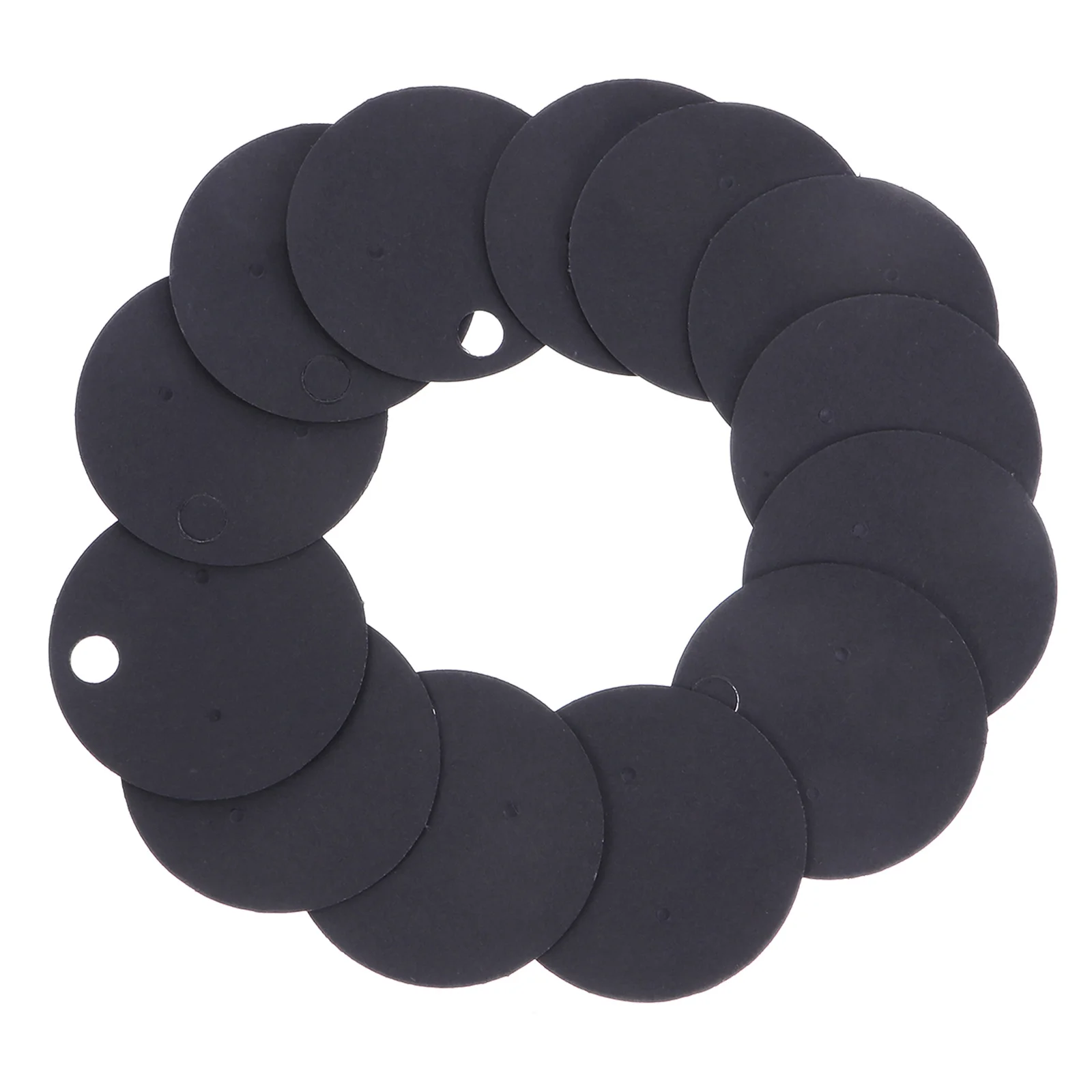 

200Pcs Small Round Kraft Paper Earring Display Cards 4cm Diameter Blank Sturdy Ear Stud Holder Tags for Jewelry Business