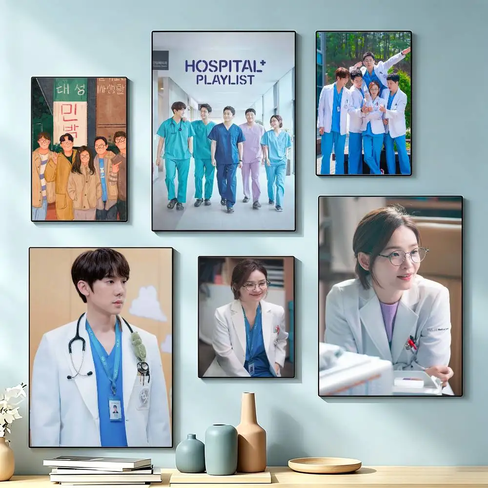 H-Hospital Playlist TV Poster High Quality Dorm Living Room Aesthetic Wall Decoration Painting Stickers Gift