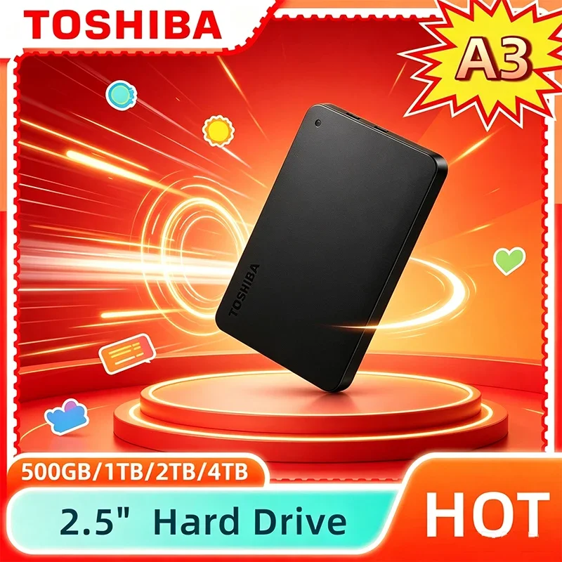 Toshiba Expansion For A3 OEM 500GB 1TB 2TB USB3.0 External HDD 2.5 Inch Portable Hard Disk Drive Box Storage Compact Ultra