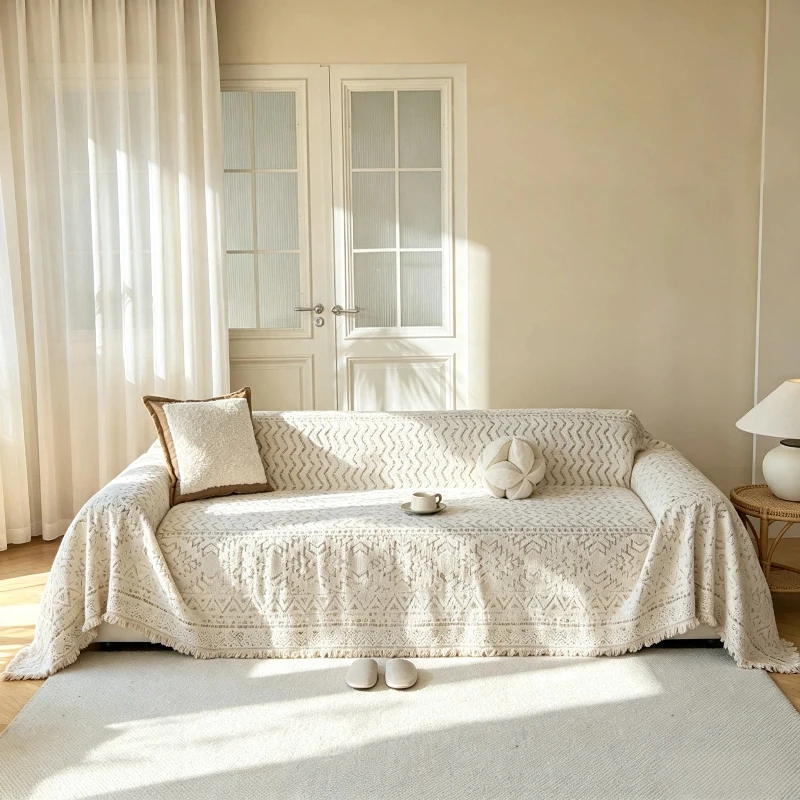 A Pet Friendly Sofa Cover Scratch Resistant Sofa Anti Slip Sofa Protection Cover Living Room Sofa Furniture Decoration Towel