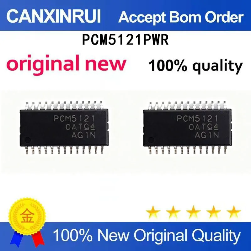 

(5-100 Pieces) Brand new PCM5121PWR PCM5121 TSSOP28 integrated circuit IC controller in stock chip