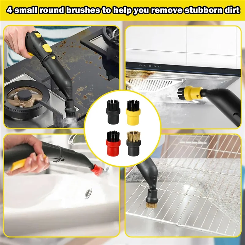 A74G-accessoire de brosse ronde pour nettoyeurs à vapeur Karcher SC1 SC2 SC3 SC4 SC5 CTK10 CTK20