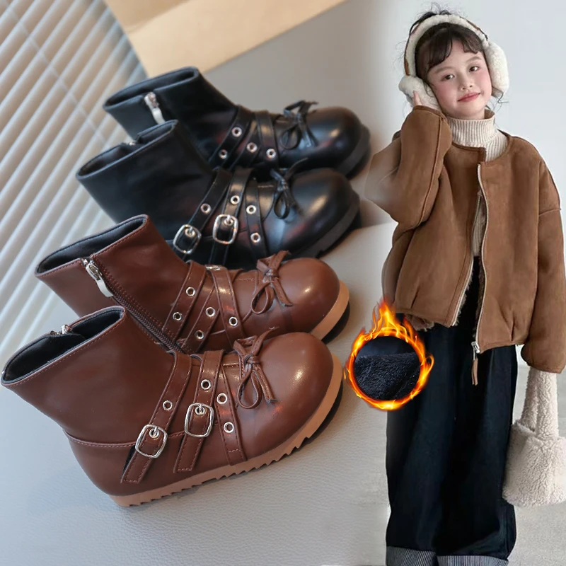 

Осень 2021, новая детская обувь, корейская версия детских сапог, ботильоны для девочек