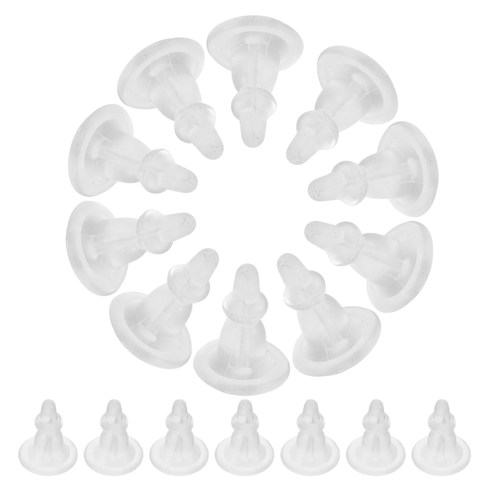 

50Pcs Stylish Earring Backs High Strength Wear Resistant Jewelry Accessory Gift Safety Earring Stopper