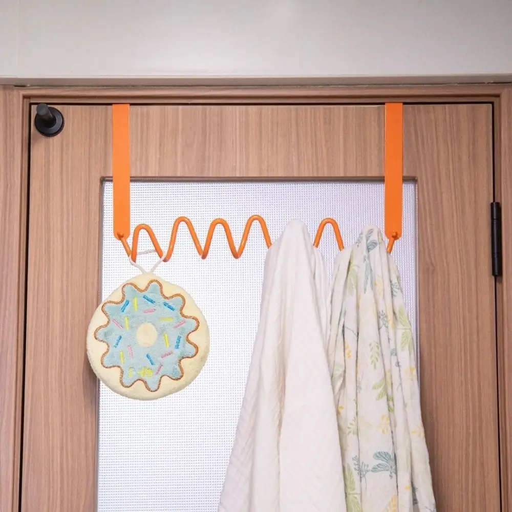 

Colorful Wave Wall Hooks Moisture-proof Space Saving Door Back Clothes Hook Wall Mounted Decorative Sundries Storage Holder