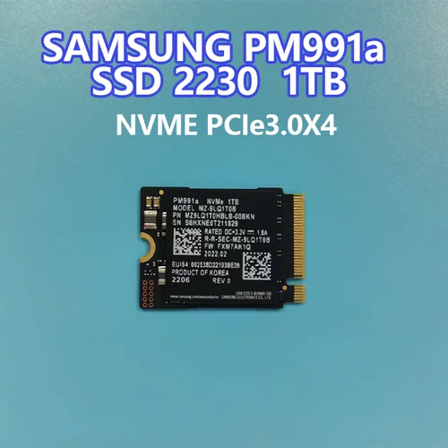 Imagen 2 del producto SAMSUNG SSD PM9B1 2230 128GB y PM991a 128G 2242 PCIe 3.0X4 y PM991a 2230 1T y PM9B1 PCIe4.0X4 256GB M.2 NVMe Unidad de estado sólido