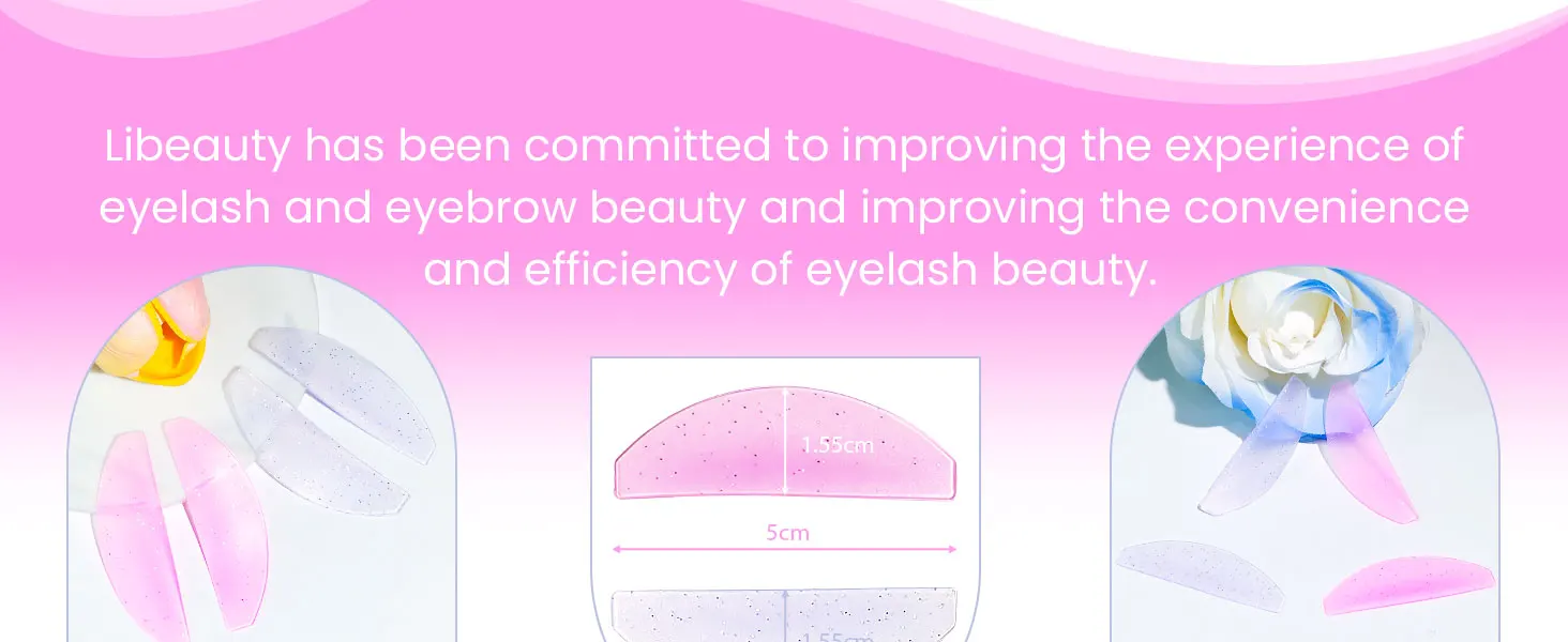 Libeauty 1 Paar Silikon-Wimpernperm-Pads, Wimpernweichmacher-Pads, Wimpernperm-Curler, Wimpernweichmacher-Stäbchen, Make-up-Tools – Detail 3