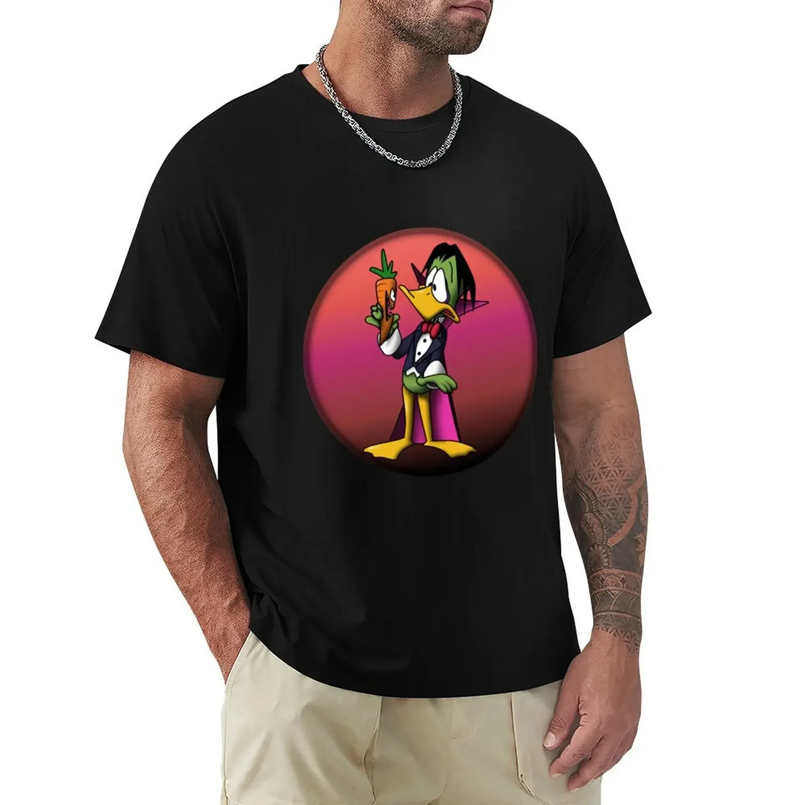 Duckula vs a Carrot T-Shirt man t shirt vintage clothes cute clothes for a boy Men's t shirts