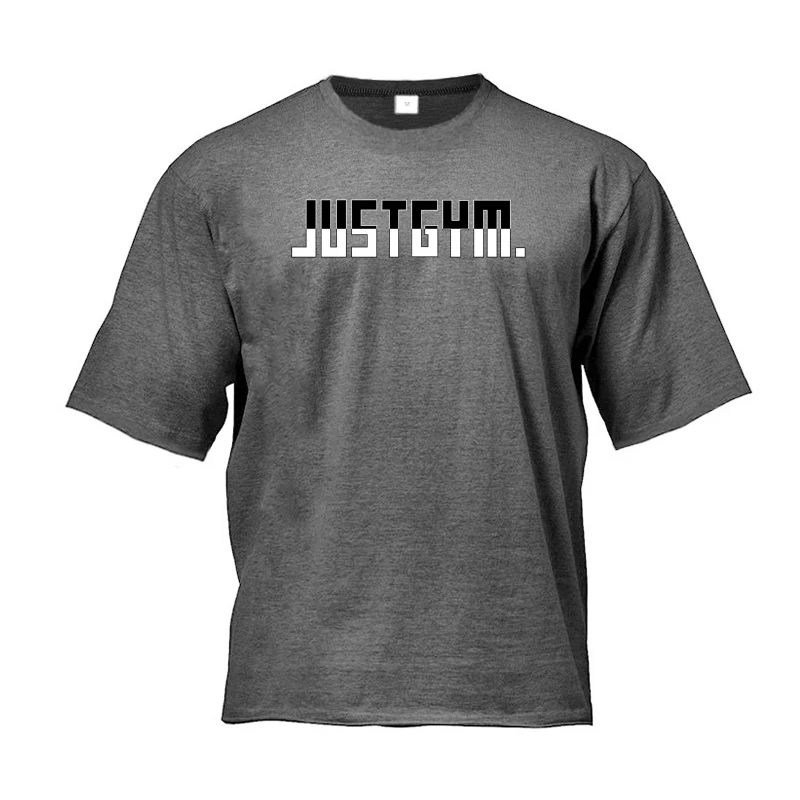 

Мужские летние хлопковые дышащие футболки оверсайз, повседневные спортивные рубашки с коротким рукавом для фитнеса, бодибилдинга, свободная одежда для тренажерного зала