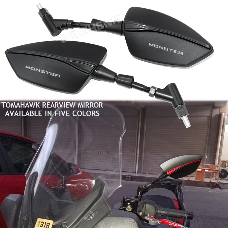 

For Ducati Monster 696 795 796 797 821 937 S2R 800 Motorcycle Side Rear View Rearview Mirrors