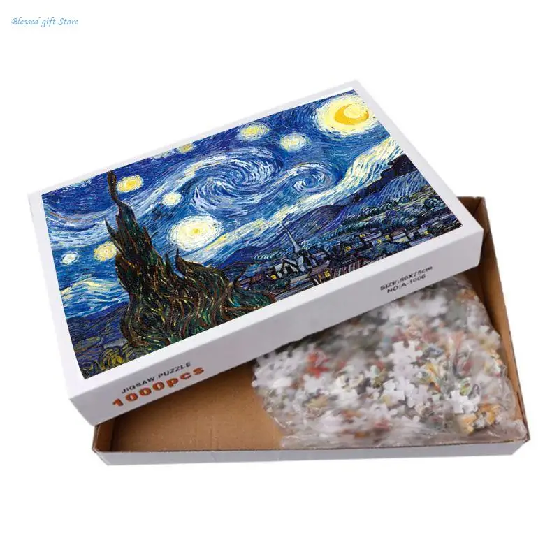 1000 pièces célèbre peinture bricolage Puzzle défi jeu Puzzle décoration murale