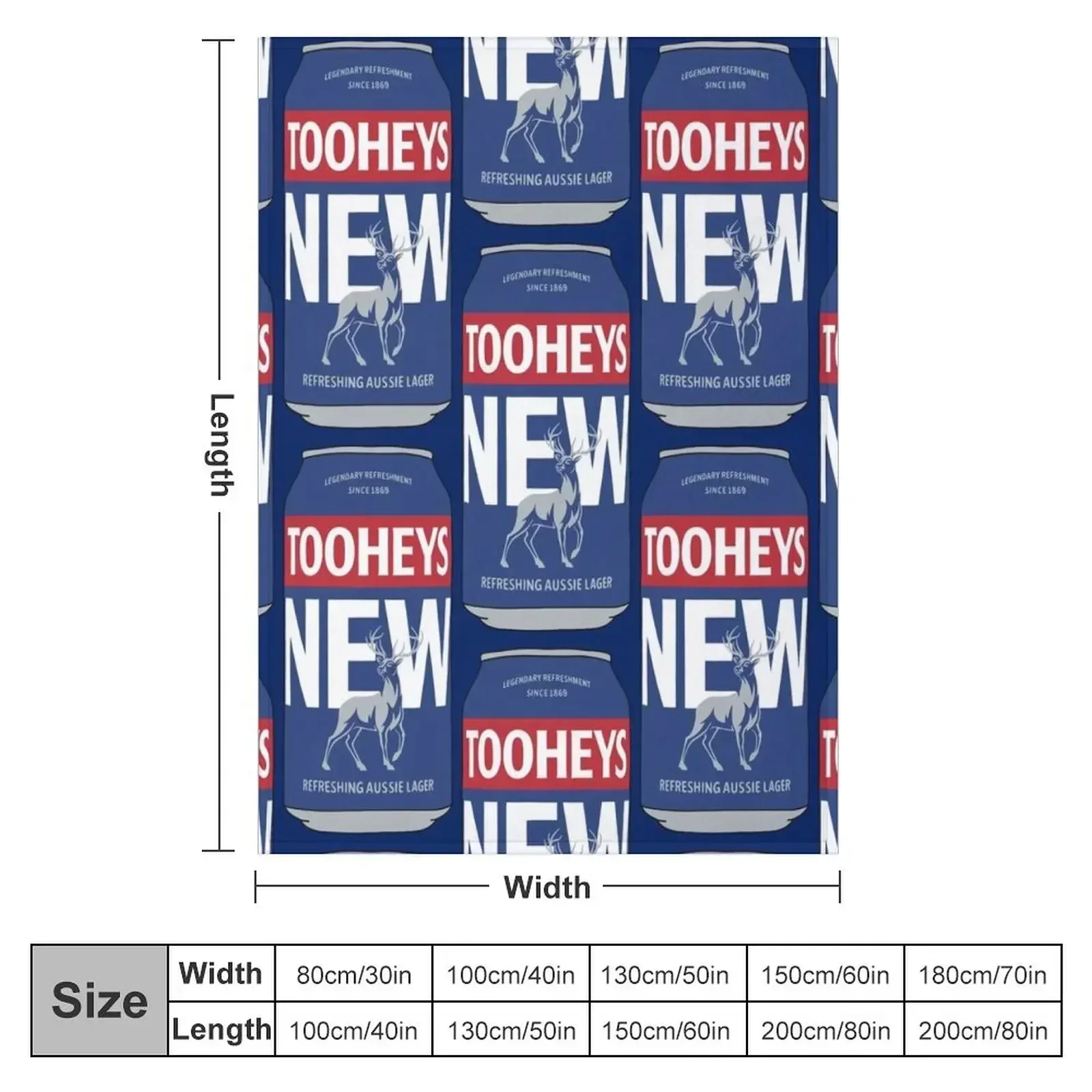 Hand-drawn Tooheys New 2023 can Throw Blanket Sofas Sofa Throw Baby cosplay anime For Baby Giant Sofa Blankets