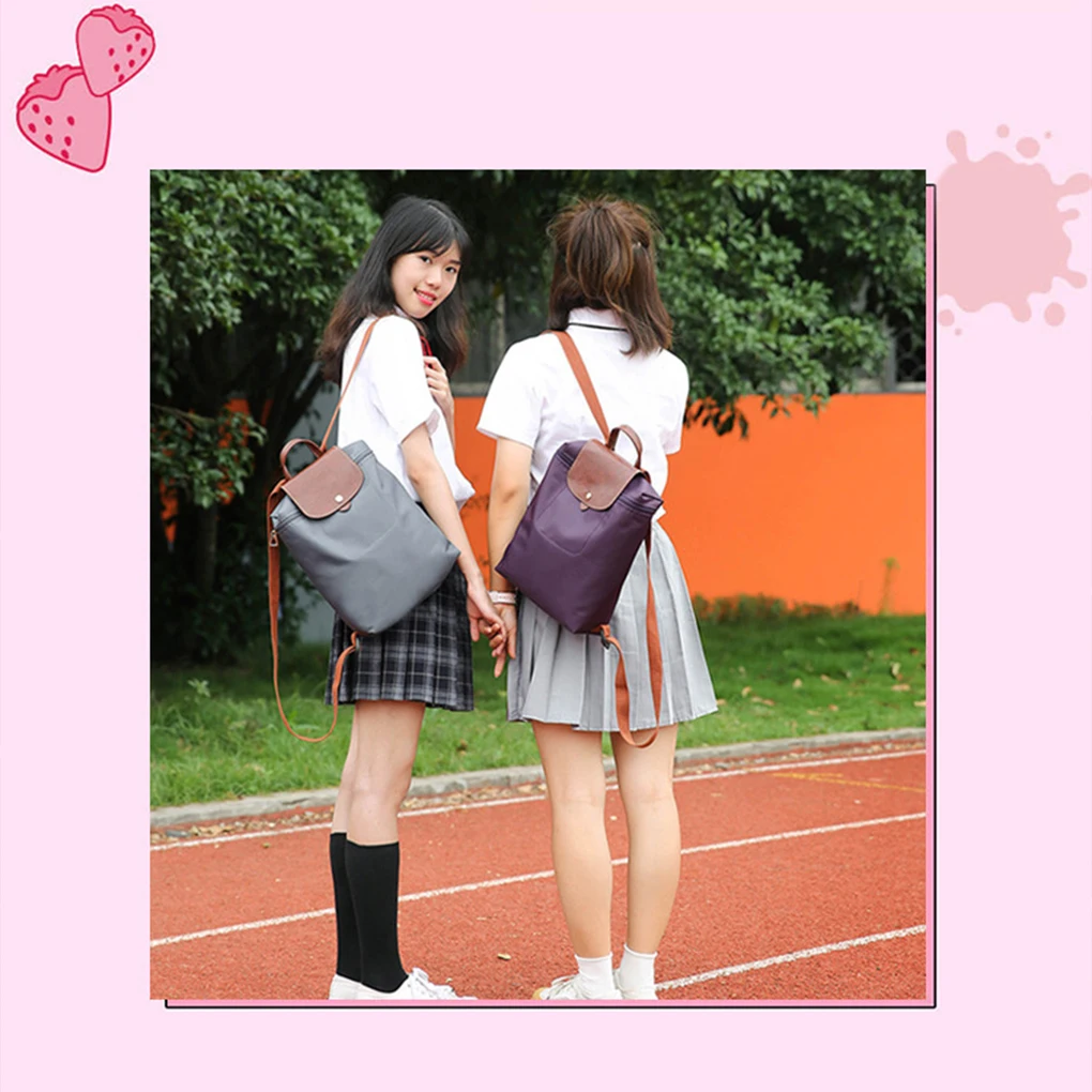 Nylon Backpack With Adjustable Double Sided Straps For Efficient Travel Organized And Efficient