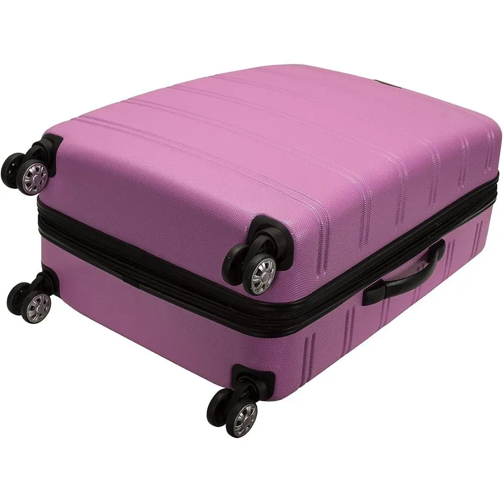 Expandable Hardside Spinner Luggage, Pink, Large 28 - Rockland Melbourne Collection