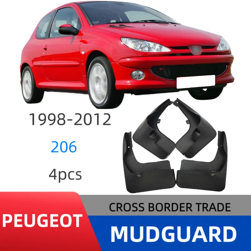 Suitable for Peugeot 206 1998-2012 fender car tire fender Easy No-Drill Installation