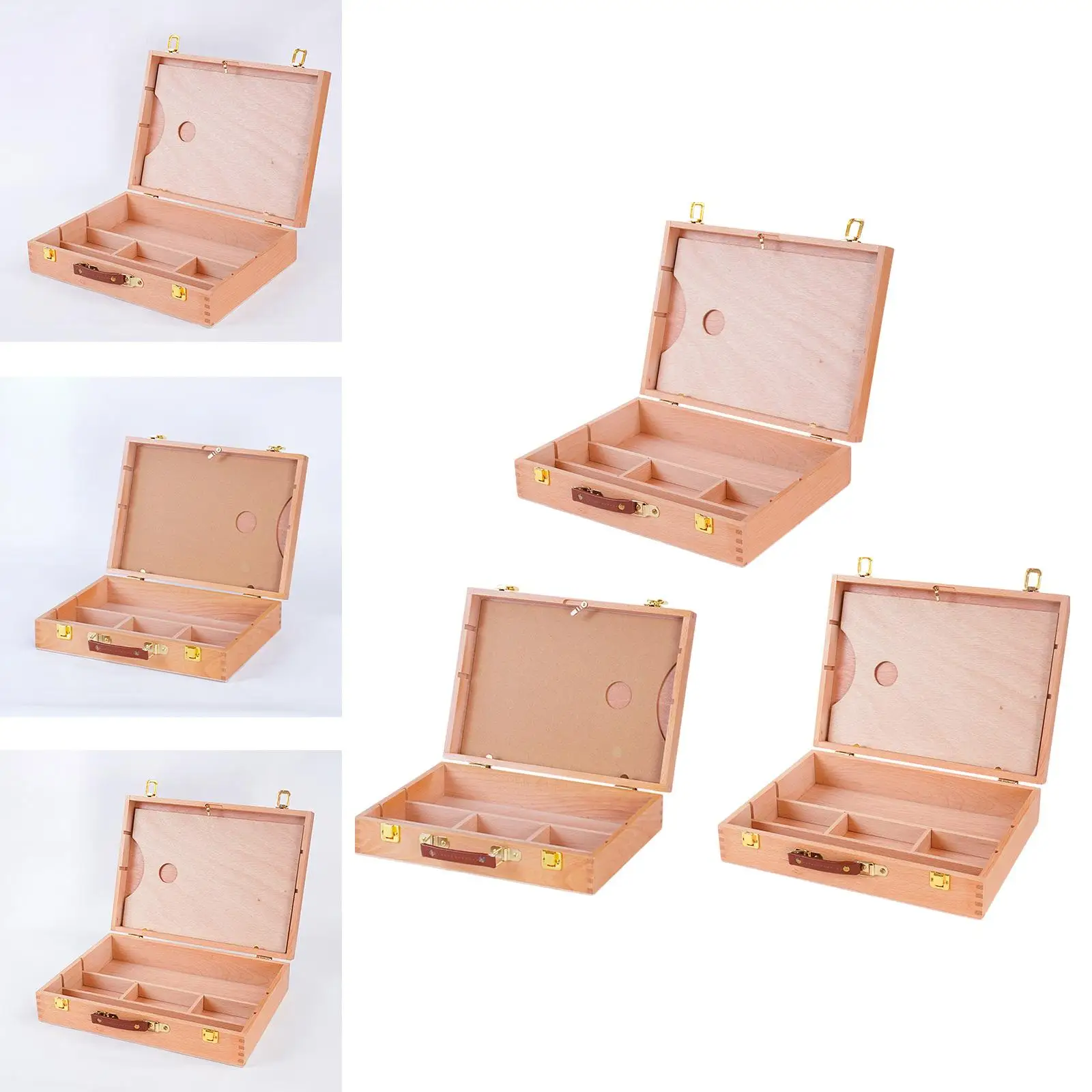 Artist Supply Storage Box Desktop Case Artist Storage Box for Paint Brushes