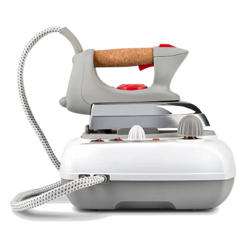 New Italian Pressure Steam Electric Iron 2000 W Pro Steam Station Aluminum Soleplate Retro