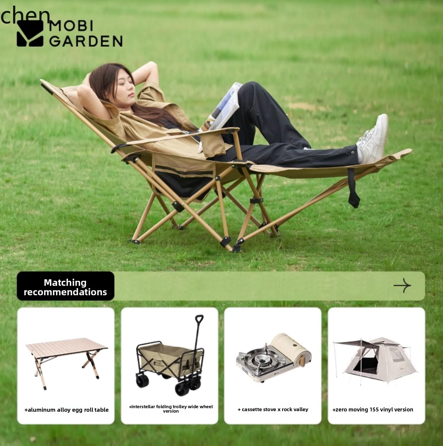 LXC Reclining Chair Folding Chair Office Lunch Break Outdoor Camping Fishing Adjustable Comfortable Convenient
