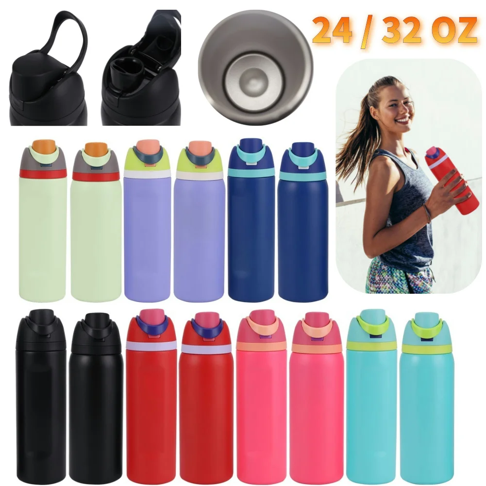 

Соломенная вакуумная изоляционная чашка на 24/32 унции, двухслойная изолированная чашка из нержавеющей стали 304, дорожная термос для кемпинга, спорта на открытом воздухе