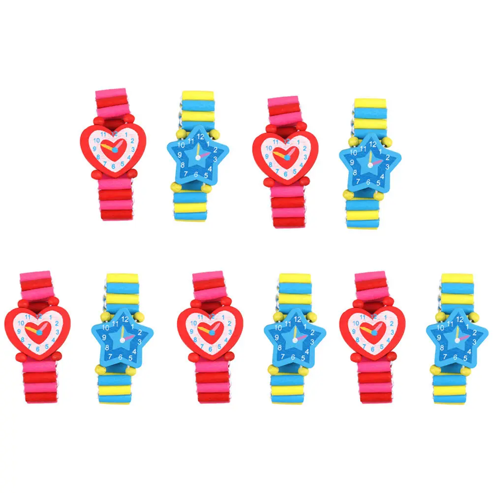 10 ชิ้น ของเล่นเสริมพัฒนาการเด็ก นาฬิกาของเล่นเด็ก ทำมือ ของเล่นเสริมทักษะ นาฬิกาเกมสำหรับเด็กผู้ชาย