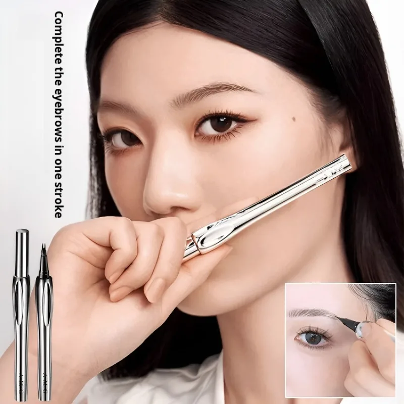 2-in-1 Dual-ended Eyebrow Pencil Waterproof Long Lasting Smudge Proof Eyeliner Natural Makeup Positioning Eyebrow Pencil