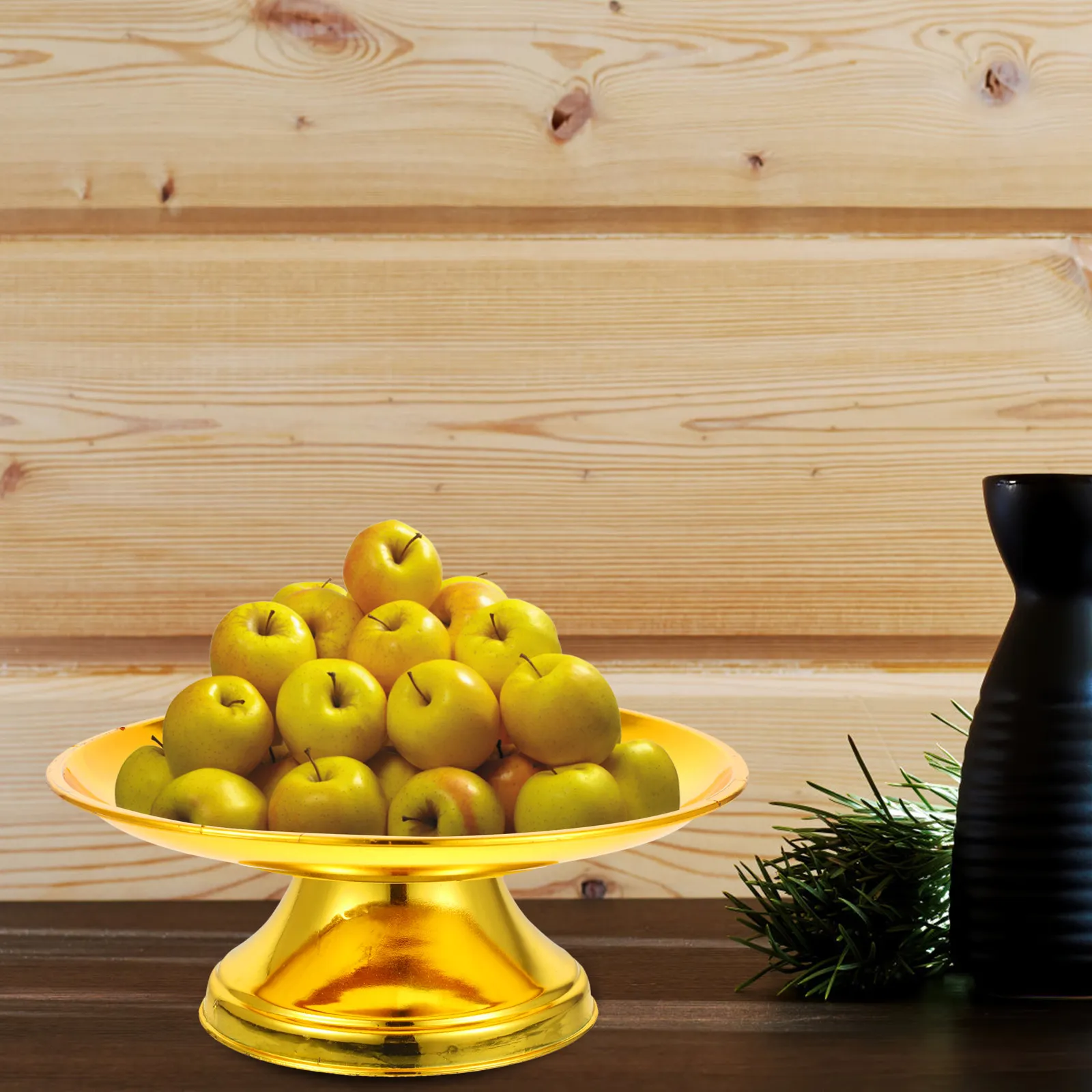 2Pcs Lotus Offering Plate Vintage Buddhist Worship Tray Temple Tribute Fruit Snack Serving Dish Home Decoration Sacred Ceremony