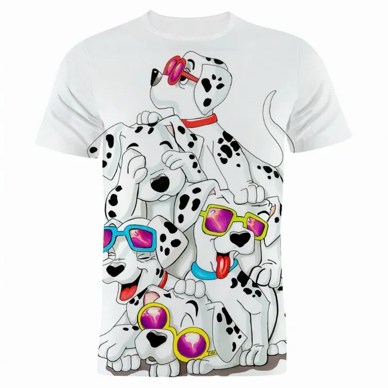 2024 Disney Movie One Hundred And One Dalmatians Graphic 3D Print T-shirt Boys Girls Cartoon T Shirt Tops