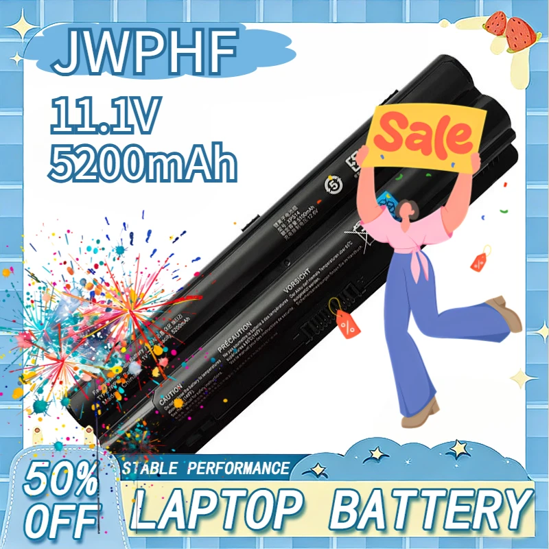 

JWPHF R795X 9 Cells Replacement Laptop Battery For DELL XPS 14 15 17 L501X L502X L521X L701X L401X J70W7 WHXY3 THHK 312-1123